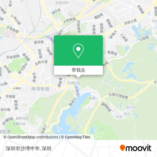 深圳市沙湾中学地图