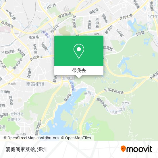 洞庭阁家菜馆地图