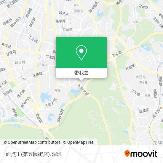 面点王(第五园街店)地图