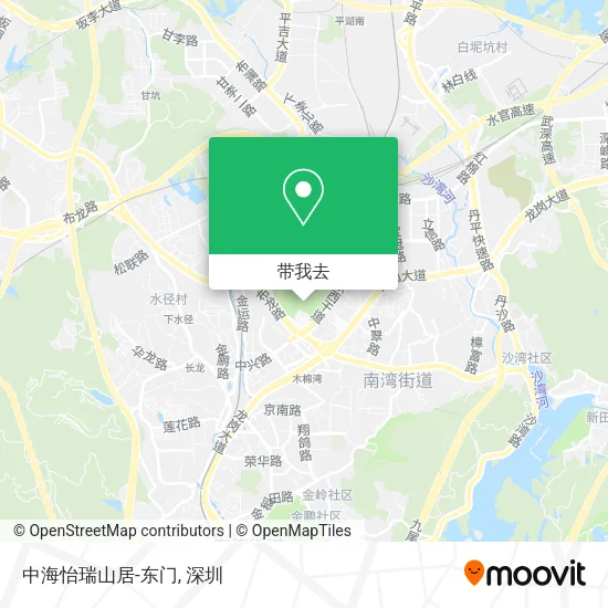 中海怡瑞山居-东门地图
