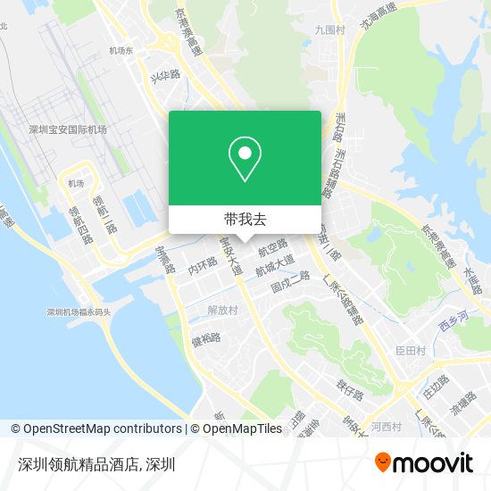 深圳领航精品酒店地图
