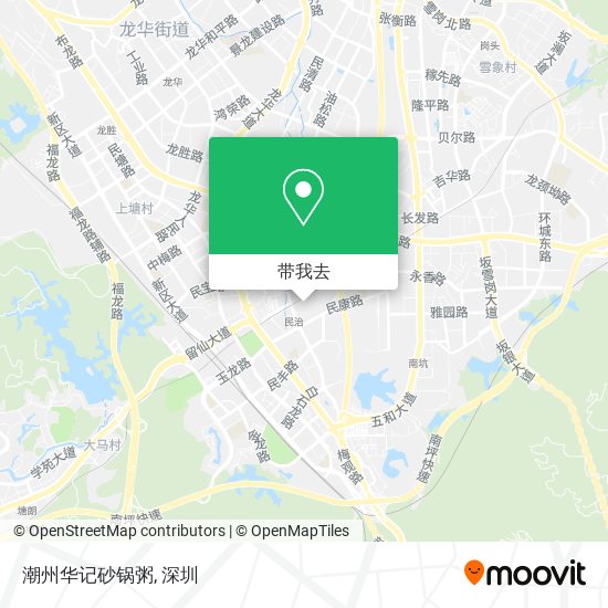 潮州华记砂锅粥地图