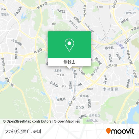 大埔欣记面店地图