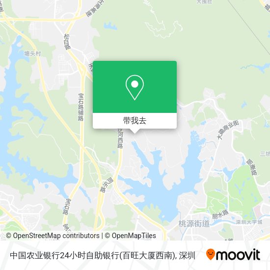 中国农业银行24小时自助银行(百旺大厦西南)地图