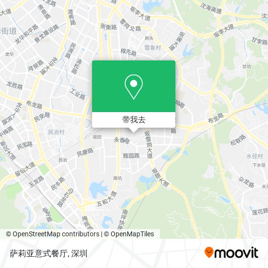 萨莉亚意式餐厅地图