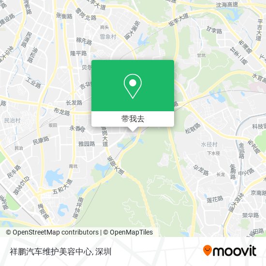 祥鹏汽车维护美容中心地图