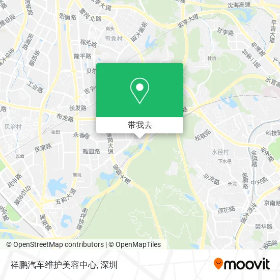 祥鹏汽车维护美容中心地图