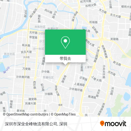深圳市深业全峰物流有限公司地图
