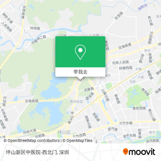 坪山新区中医院-西北门地图