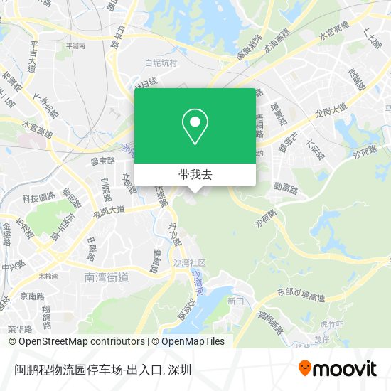 闽鹏程物流园停车场-出入口地图