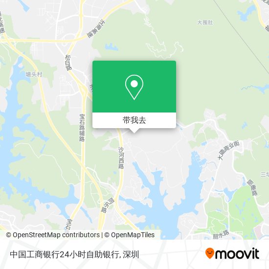 中国工商银行24小时自助银行地图