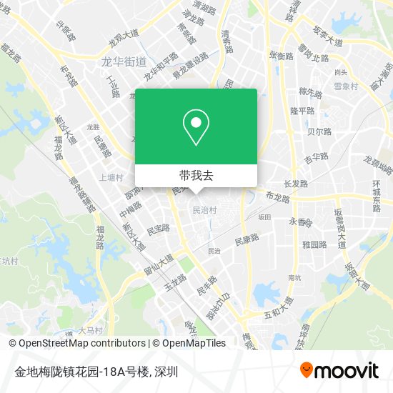 金地梅陇镇花园-18A号楼地图
