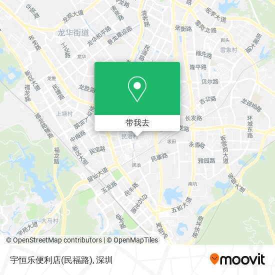 宇恒乐便利店(民福路)地图