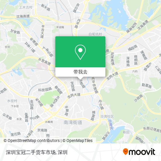 深圳宝冠二手货车市场地图