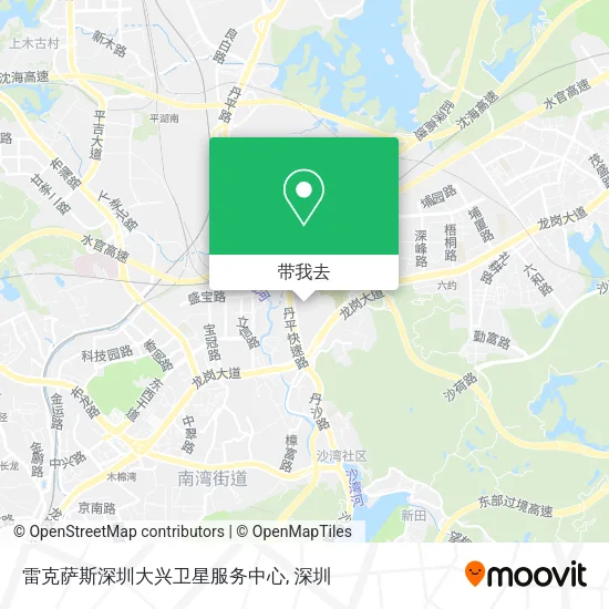 雷克萨斯深圳大兴卫星服务中心地图