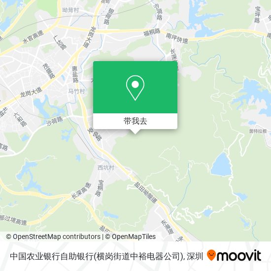 中国农业银行自助银行(横岗街道中裕电器公司)地图