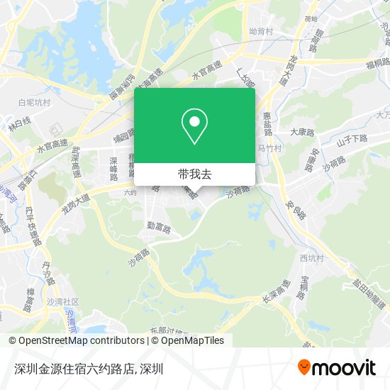 深圳金源住宿六约路店地图
