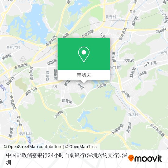 中国邮政储蓄银行24小时自助银行(深圳六约支行)地图