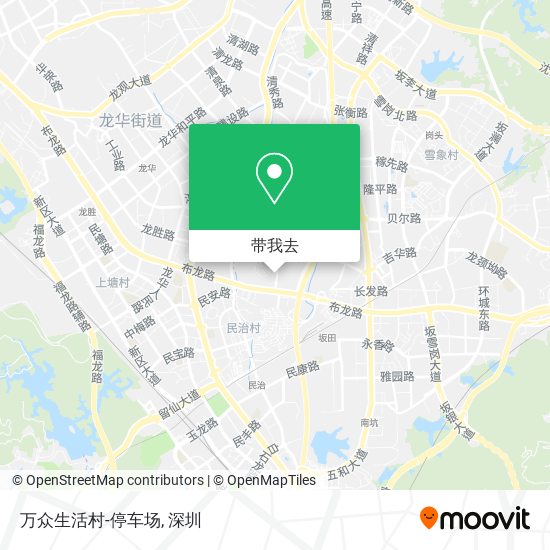 万众生活村-停车场地图