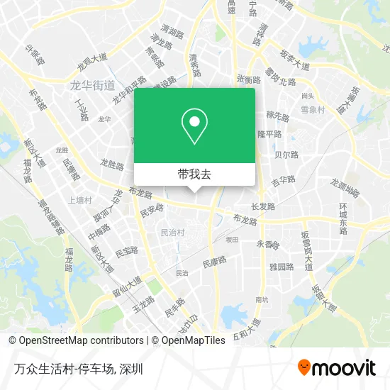 万众生活村-停车场地图