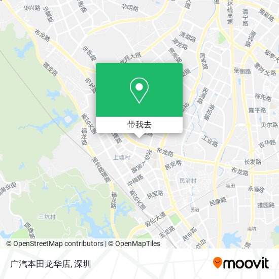 广汽本田龙华店地图