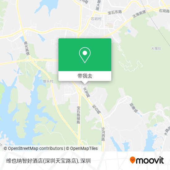 维也纳智好酒店(深圳天宝路店)地图