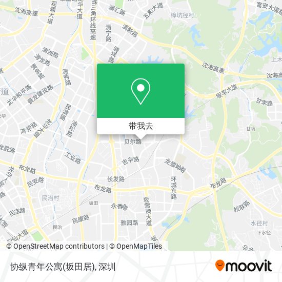 协纵青年公寓(坂田居)地图