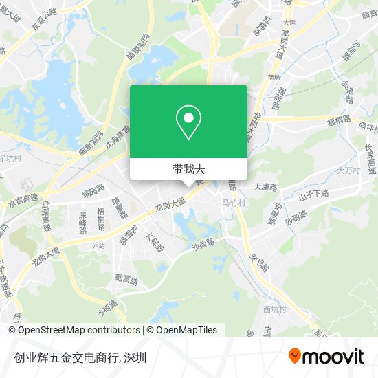 创业辉五金交电商行地图