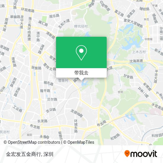 金宏发五金商行地图