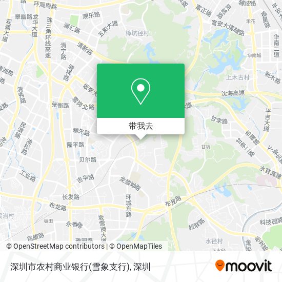 深圳市农村商业银行(雪象支行)地图