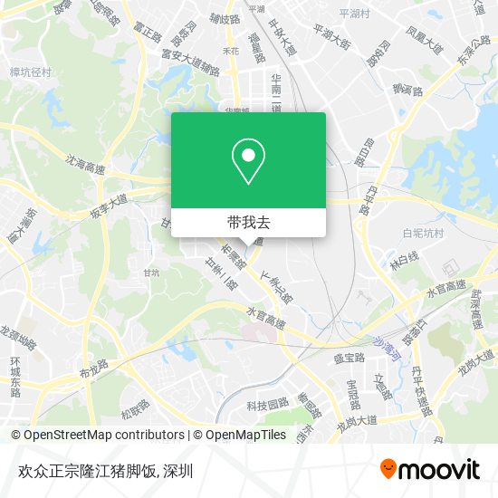 欢众正宗隆江猪脚饭地图