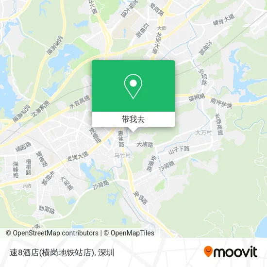 速8酒店(横岗地铁站店)地图