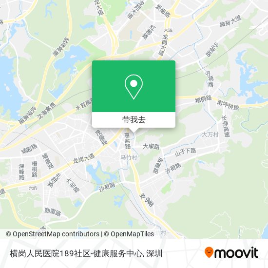 横岗人民医院189社区-健康服务中心地图