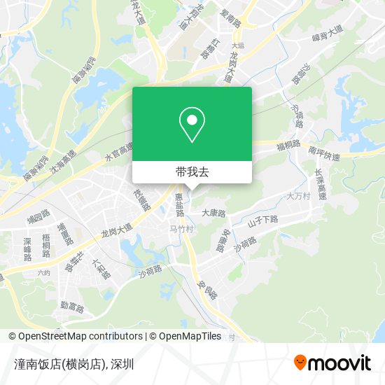 潼南饭店(横岗店)地图