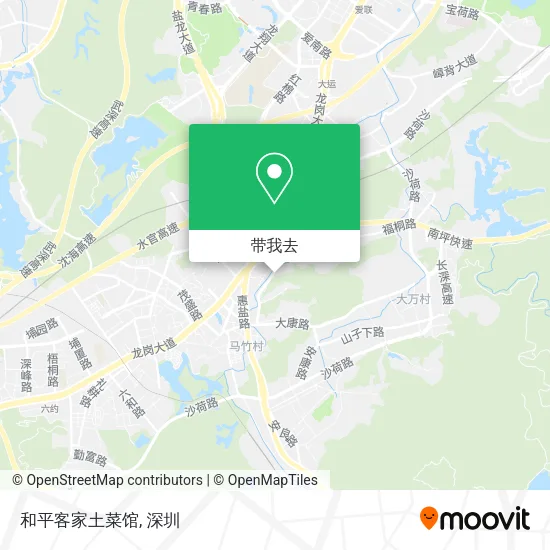 和平客家土菜馆地图