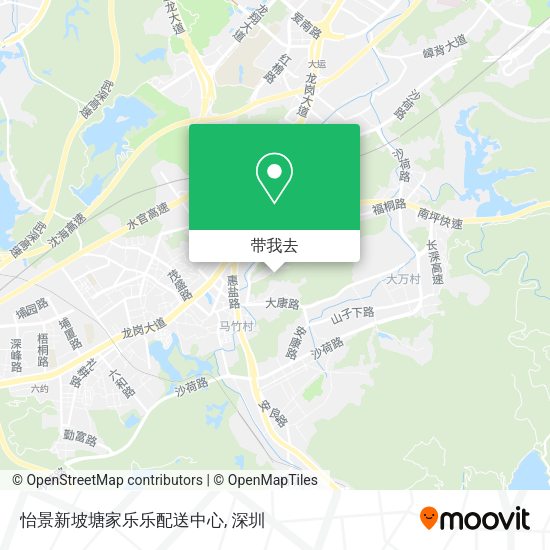 怡景新坡塘家乐乐配送中心地图