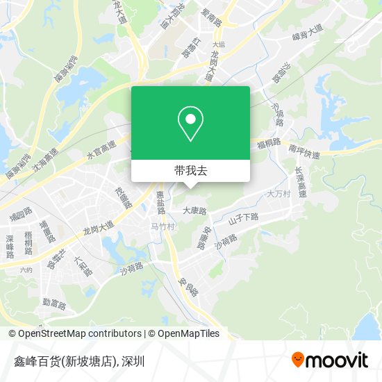 鑫峰百货(新坡塘店)地图