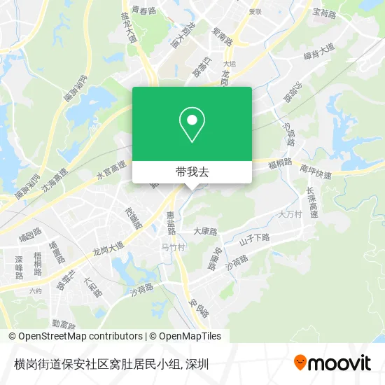 横岗街道保安社区窝肚居民小组地图