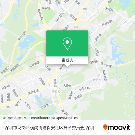 深圳市龙岗区横岗街道保安社区居民委员会地图