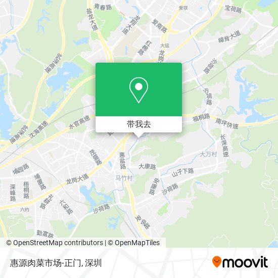 惠源肉菜市场-正门地图