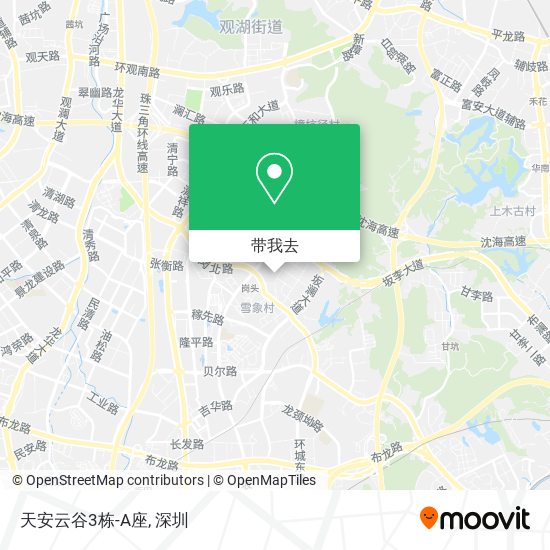 天安云谷3栋-A座地图