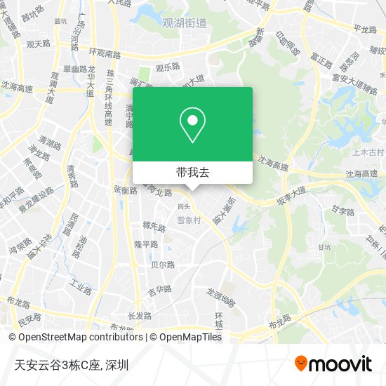 天安云谷3栋C座地图