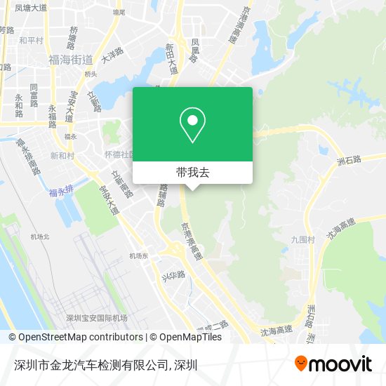 深圳市金龙汽车检测有限公司地图