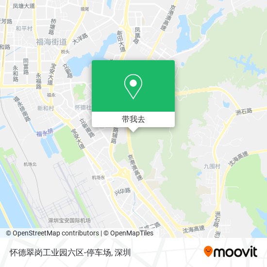 怀德翠岗工业园六区-停车场地图