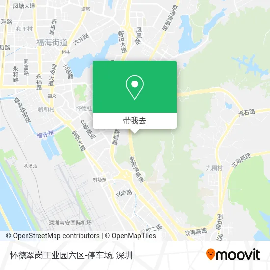 怀德翠岗工业园六区-停车场地图