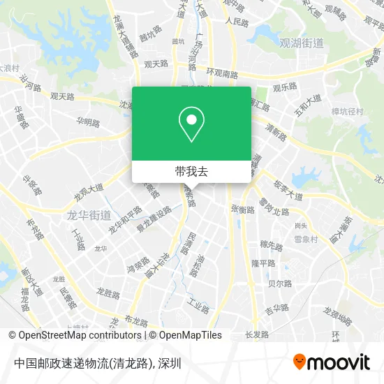 中国邮政速递物流(清龙路)地图