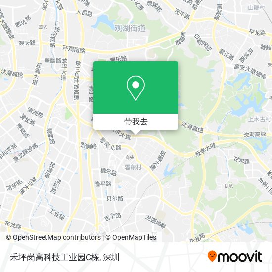 禾坪岗高科技工业园C栋地图