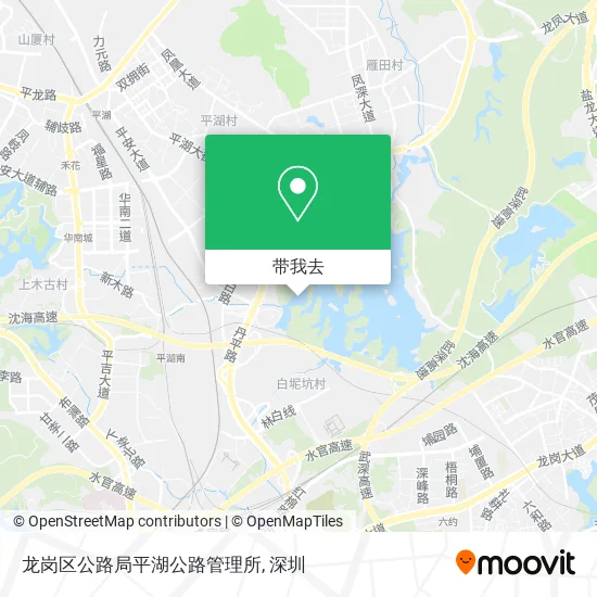 龙岗区公路局平湖公路管理所地图