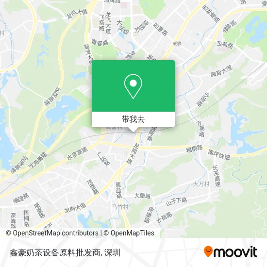 鑫豪奶茶设备原料批发商地图