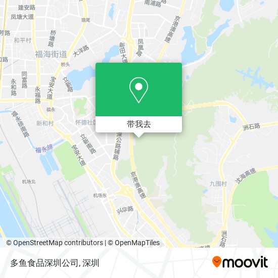 多鱼食品深圳公司地图